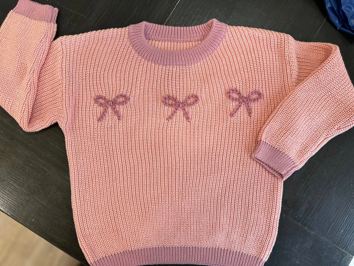 Special occasion hand embroidered sweater